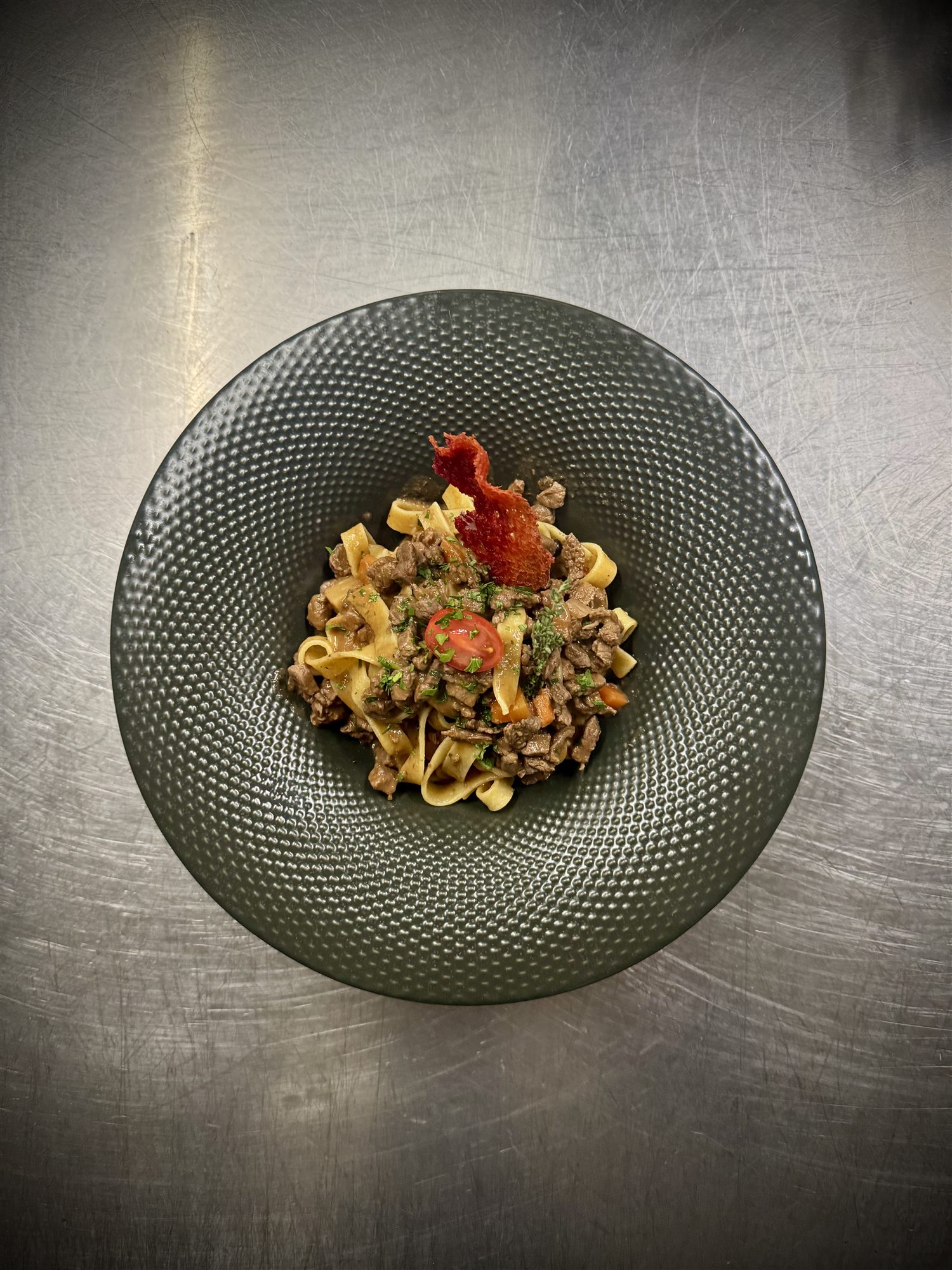 Bandnudeln mit Ragout