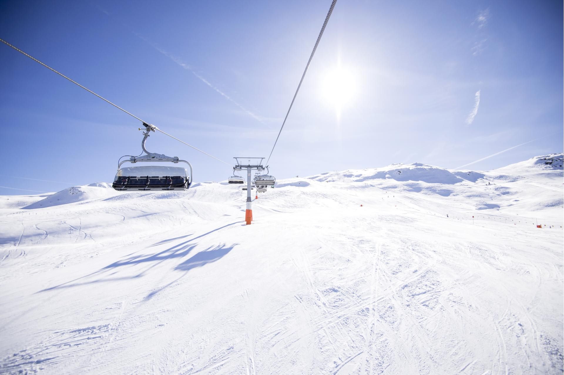 Sessellift im Skigebiet Ratschings-Jaufen